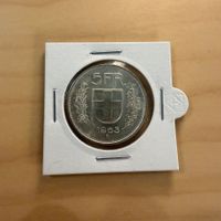Schweizer Silbermünze 5 Franken 1965