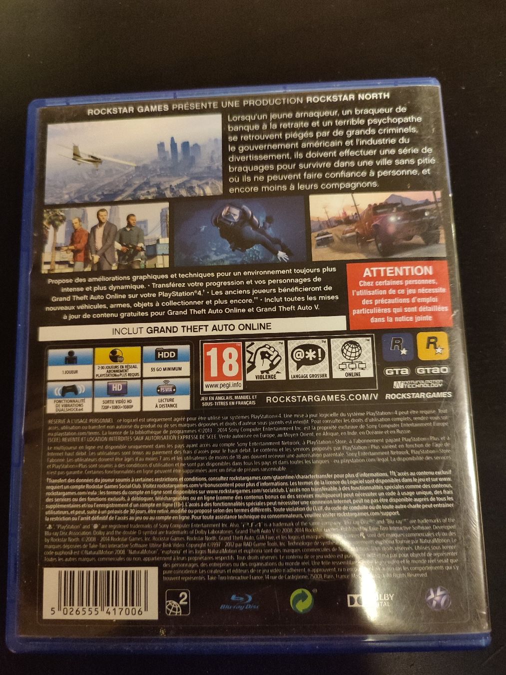 Sony Giochi: PS4 Grand Theft Auto 5 Game Disc – Usato da Martigny venduto da Errika 2