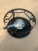 Fondue Rechaud schwarz mit Brenner