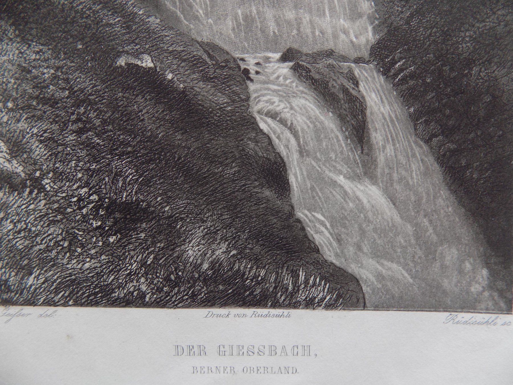 Gravures: Der Giessbach Aquatinta – D'occasion à Risch par Antikfee 3