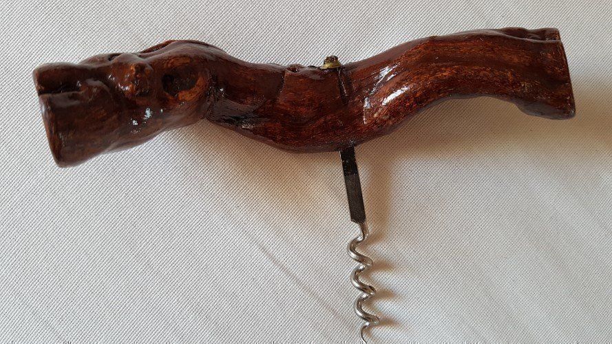 Apribottiglie & Tappi per chiusura: Zapfenzieher mit Naturholzgriff – Usato da Giswil venduto da online-Brockenhaus