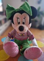 Süsse Minnie Maus Plüschfigur, grün/rosa