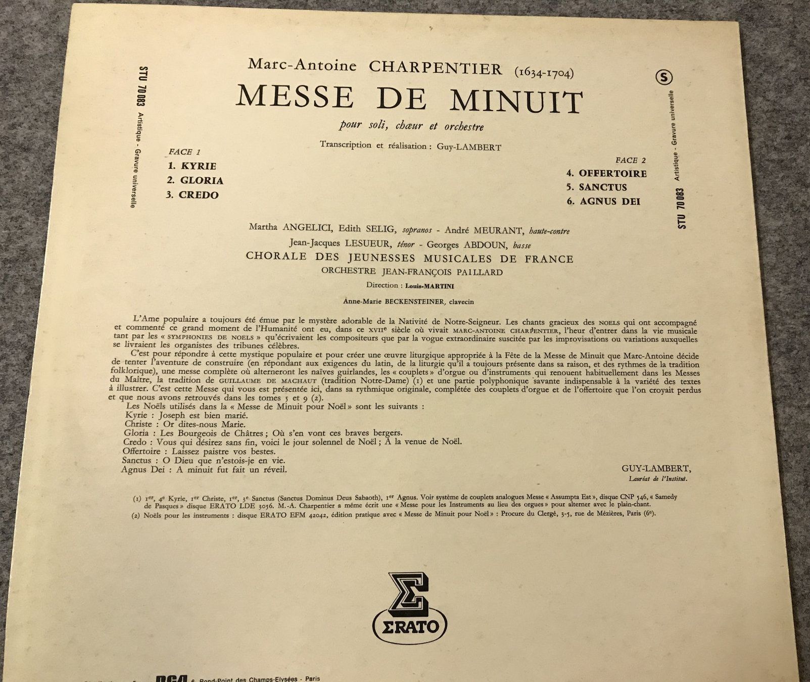 Vinyles: LP- Marc-Antoine Charpentier-Messe de Minuit – D'occasion à Guntershausen par Gloominati 1