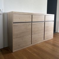 Kommode 3-türig mit 3 Schubladen Eiche 173x99cm