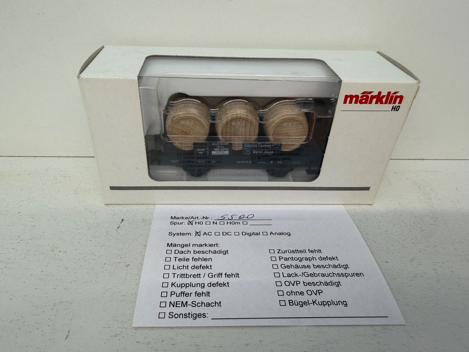 Märklin Modellini di ferrovie: Märklin 46744 Güterwagen Jahreswagen 2003 – Usato da Büsserach venduto da ModellbahnDepot 8
