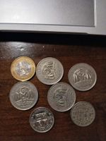 Lot de 7 pièces de Maurice, Rupee et 10 Cents