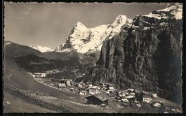 Mürren, Totalansicht mit Eiger und Mön
