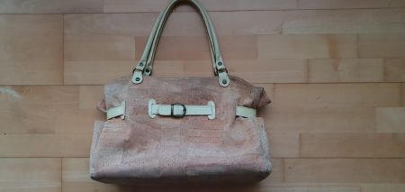 Damen Vintage Echt Kork Handtasche