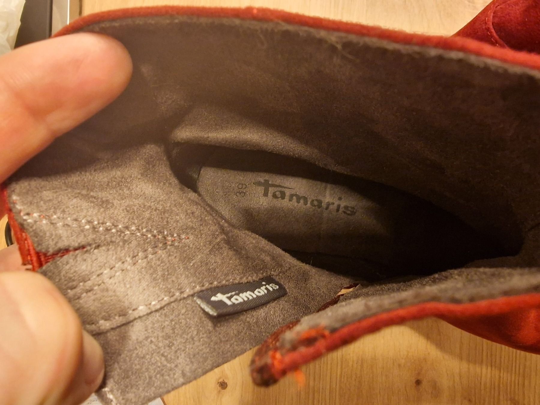 Tamaris Damenschuhe: Tamaris Stiefeletten, Gr. 39, bordeaux – Neu (gemäss Beschreibung) aus Wädenswil von Gabinomi 5