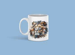 Keramik Löwe Tasse NEU