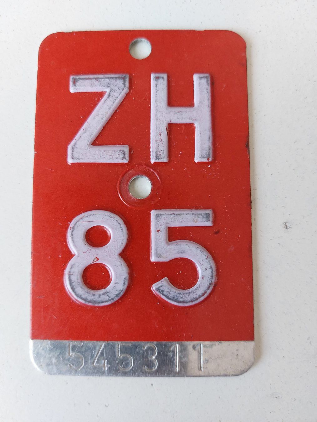 Sachs Insegne: Velonummer ZH 85 plaque Velo – Usato da Schenkon venduto da Uhu007