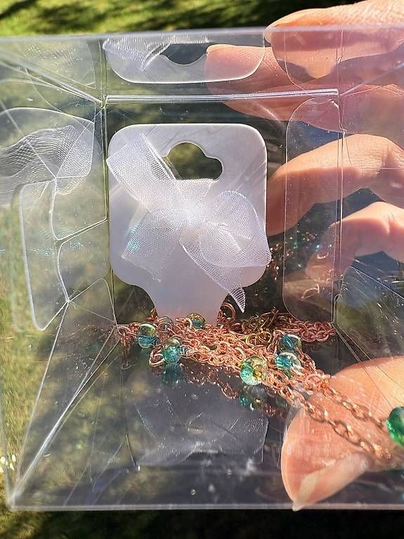 Catenine: Kette mit grünen Glasperlen - Neu – Usato da Binningen venduto da chr_g6n2 3