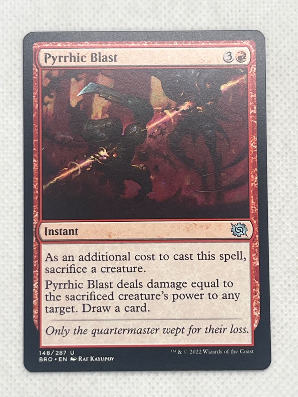 Magic The Gathering Carte collezionabili: Seltene Magic Karte: Pyrrhic Blast – Usato da Hinterkappelen venduto da Kim1992