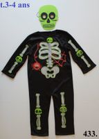 Costume squelette / Skelett t. 3 - 4 ans
