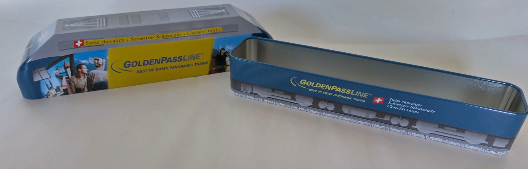 Sonstige Dekorationen & Accessoires: Blechdose Lokomotive - Goldenpass / Schweizer Schokolade – Gebraucht aus Bellach von JingleJerry 6
