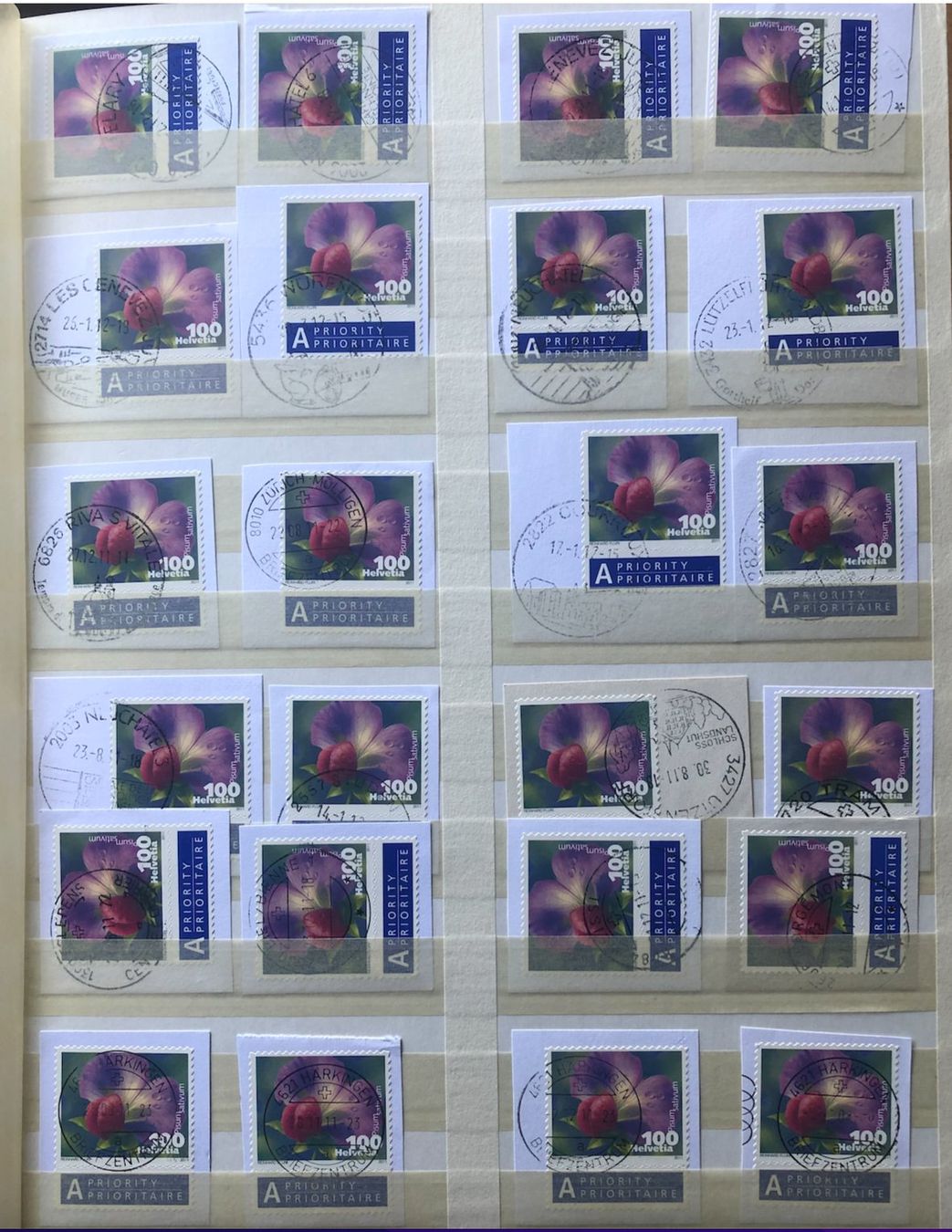 Tutti i francobolli: Nr.1377 mit Papier Voll Stempel – Usato da Aarau venduto da Billa007