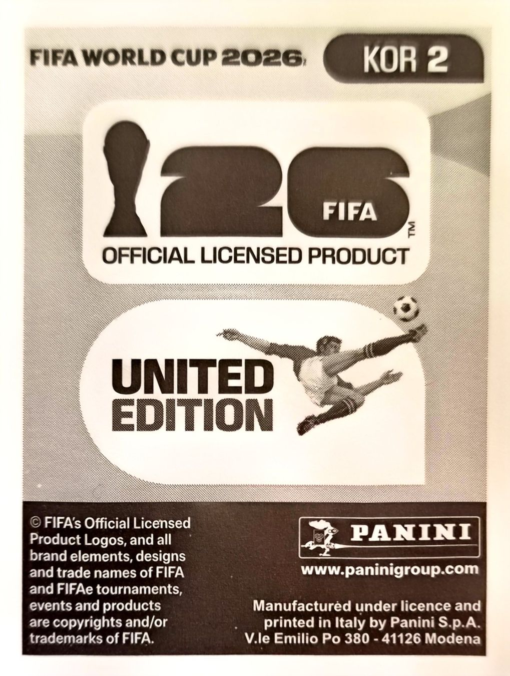 Panini Carte collezionabili: Carte FIFA World Cup 2026 KOR 2 – Usato da Clarens venduto da rim_g98y 1