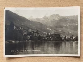 Sehr alte Ansichtskarte Montreux, Vue Générale