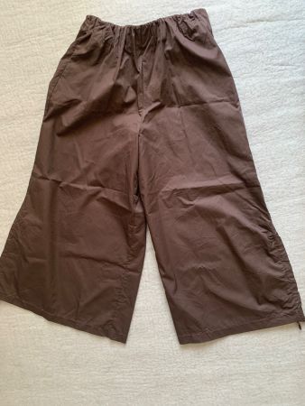 Weite Sommer Hose von Zara braun Gr. S