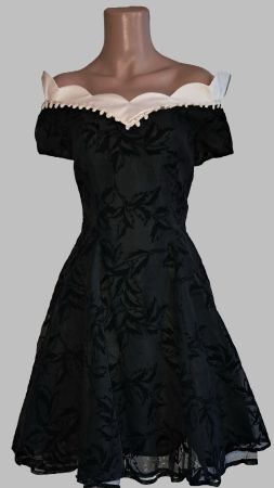 Abendkleid schwarz schimmernd Tanzkleid Gr. S