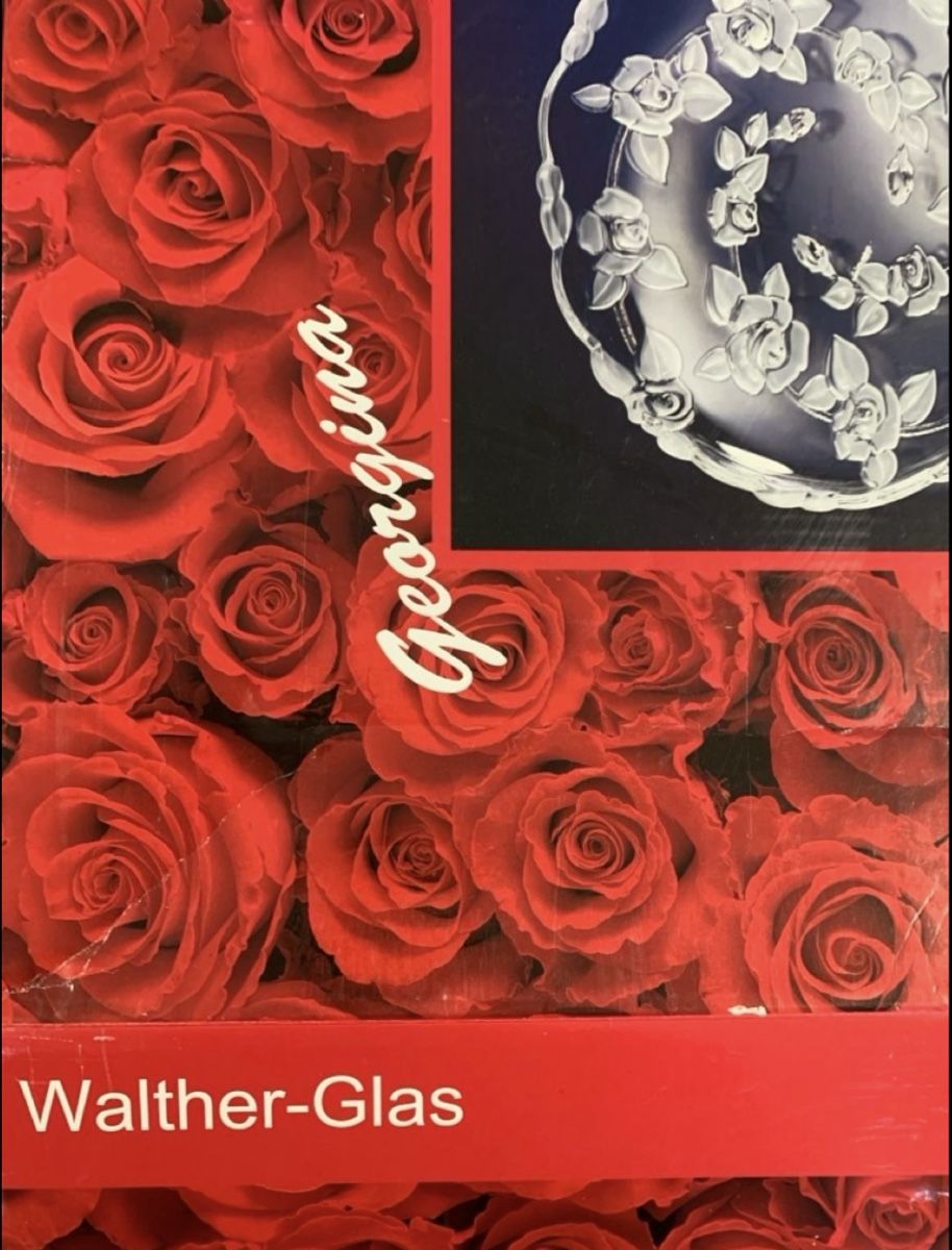 Walther Glas Piatti di portata: Walther-Glass 35cm Platter - Rose Design – Nuovo (secondo la descrizione) da Immensee venduto da Gitter 9