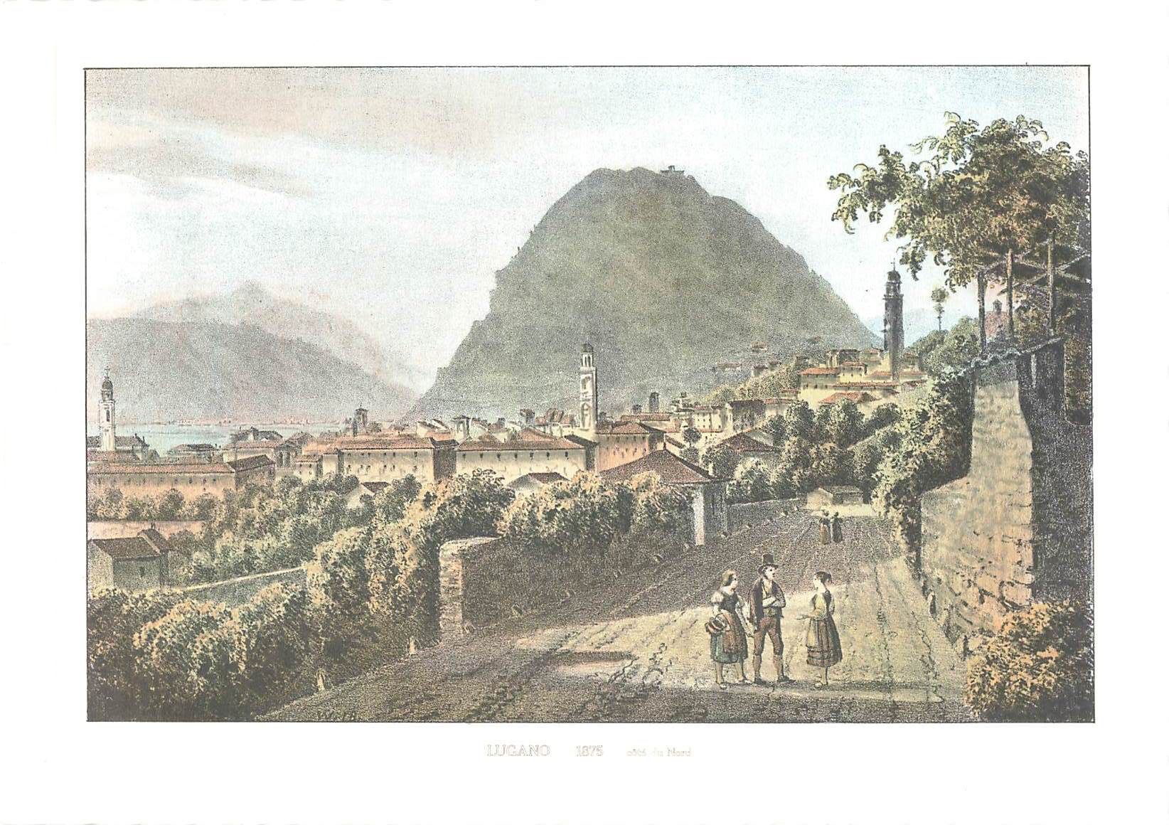 Ansichtskarten: Lugano formato 21 x 15 – Gebraucht aus Biasca von Blenio71