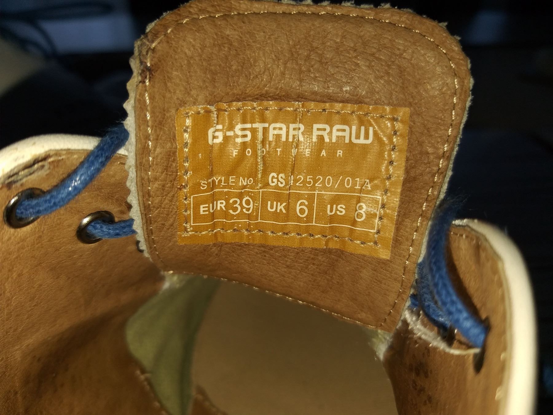 G-Star Herrenschuhe: G-STAR RAW Chaussures / Schuhe pointure / Nummer 39 – Gebraucht aus Cossonay-ville von Super-Price-Quality 9