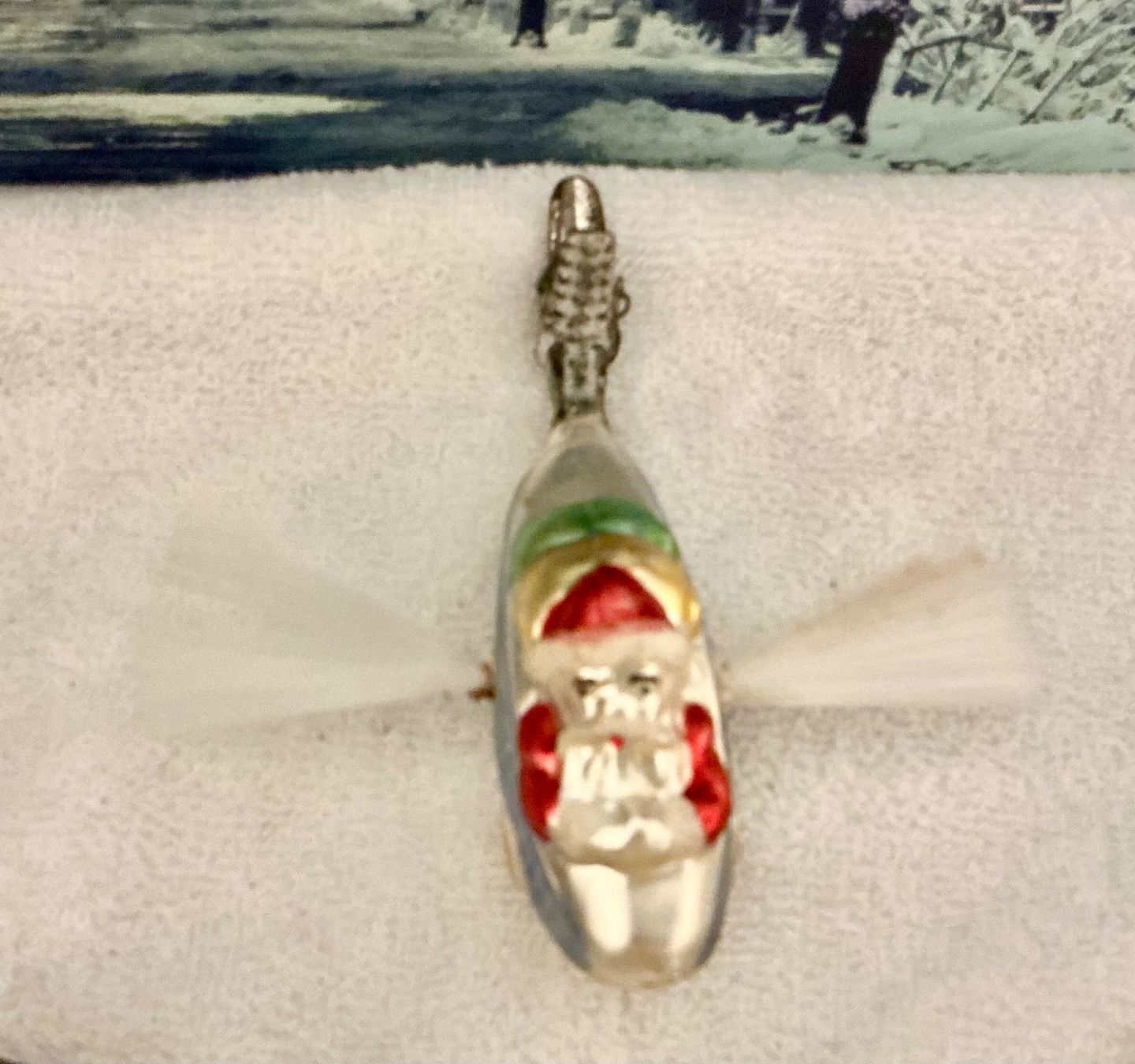 Toutes les décorations: WEIHNACHTSMANN MKOMMT MIT FLUGZEUG – D'occasion à Zell LU par Silvermemory 4