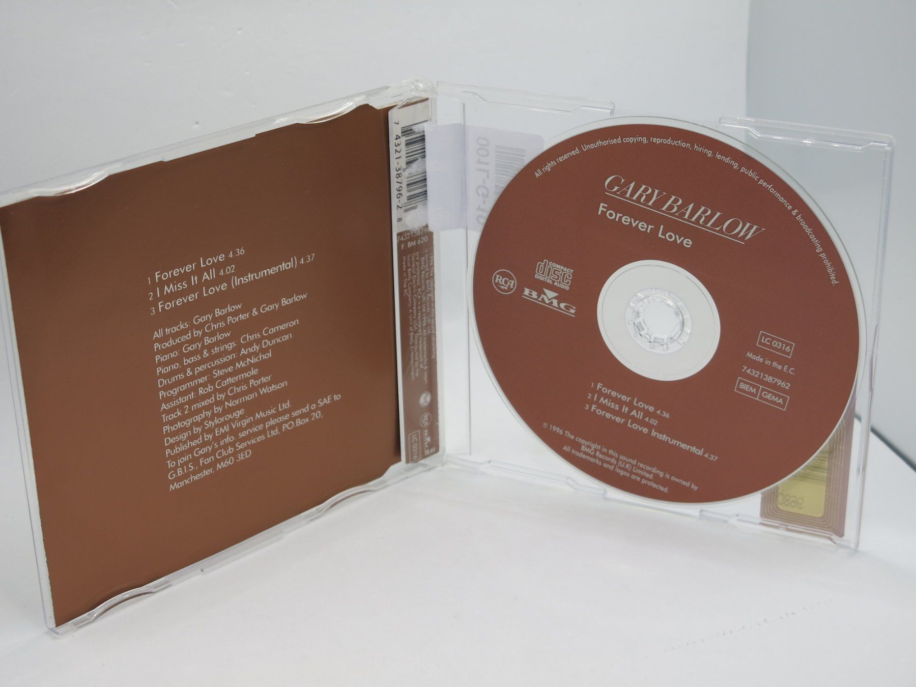 CD: CD Single Gary Barlow – Forever Love – Usato da Ernetschwil venduto da luisvonerni 1