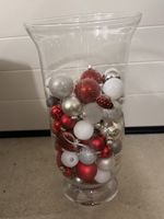 Wunderschöne Weihnachtsbaumkugeln Deko, Glasvase, Top Zustan