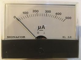 Drehspulinstrument 0-500 uA DC