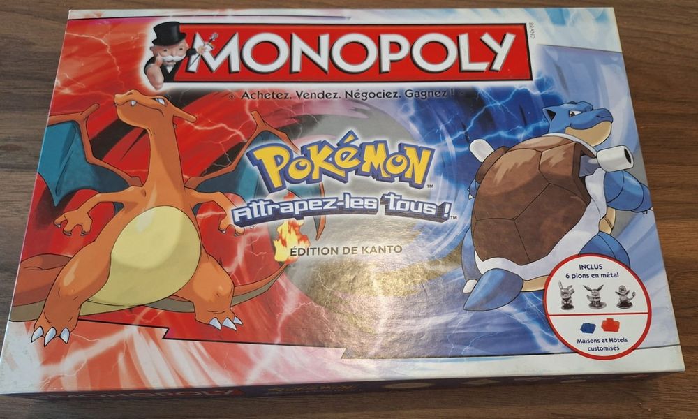 JEU SOCIÉTÉ POKEMON MONOPOLY édition de KANTO attrapez les tous - 2014