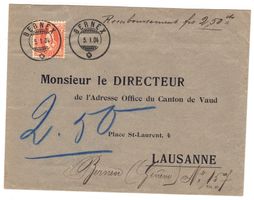 Lettre de Bernex pour Lausanne le 5.I.04
