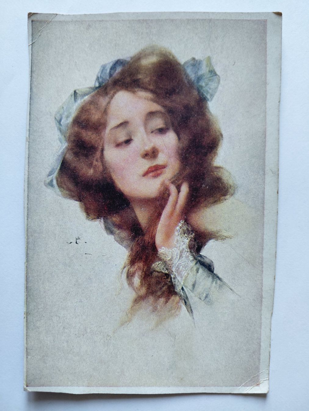 Ansichtskarten: Alte Ansichtskarte, Frauenportrait 1920 – Gebraucht aus Wattwil von yburgler