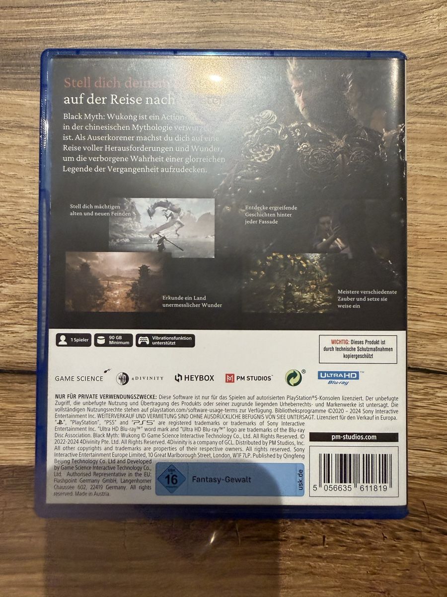 Sony Giochi: Black Myth Wukong PS5 – Usato da Buchs SG venduto da Tolm 1
