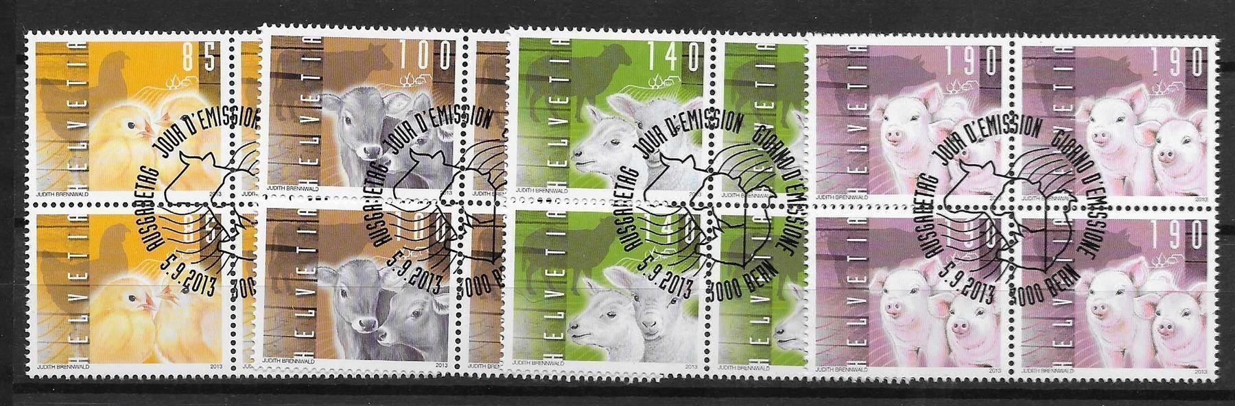 Alle Briefmarken: B1477 - Animaux ferme B4 1er jour – Gebraucht aus Trélex von Phil_Albert