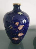 Vintage Vase mit Echtgolddekor, Höhe 19 cm