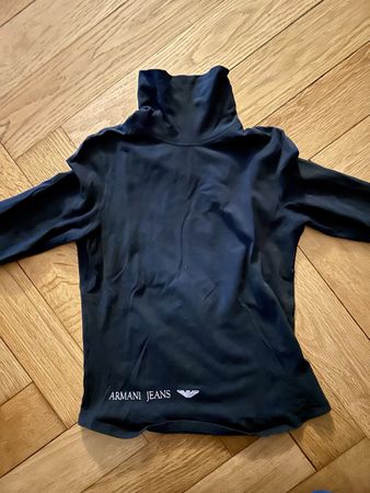 Armani Jeans Rollkragenpullover schwarz Grösse S Damen Winte