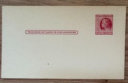 UNITED STATES OF AMERICA POSTAL CARD