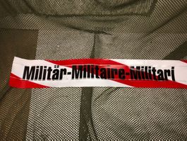 Schweizer Armee Militär Absperrband Militaire Military Band