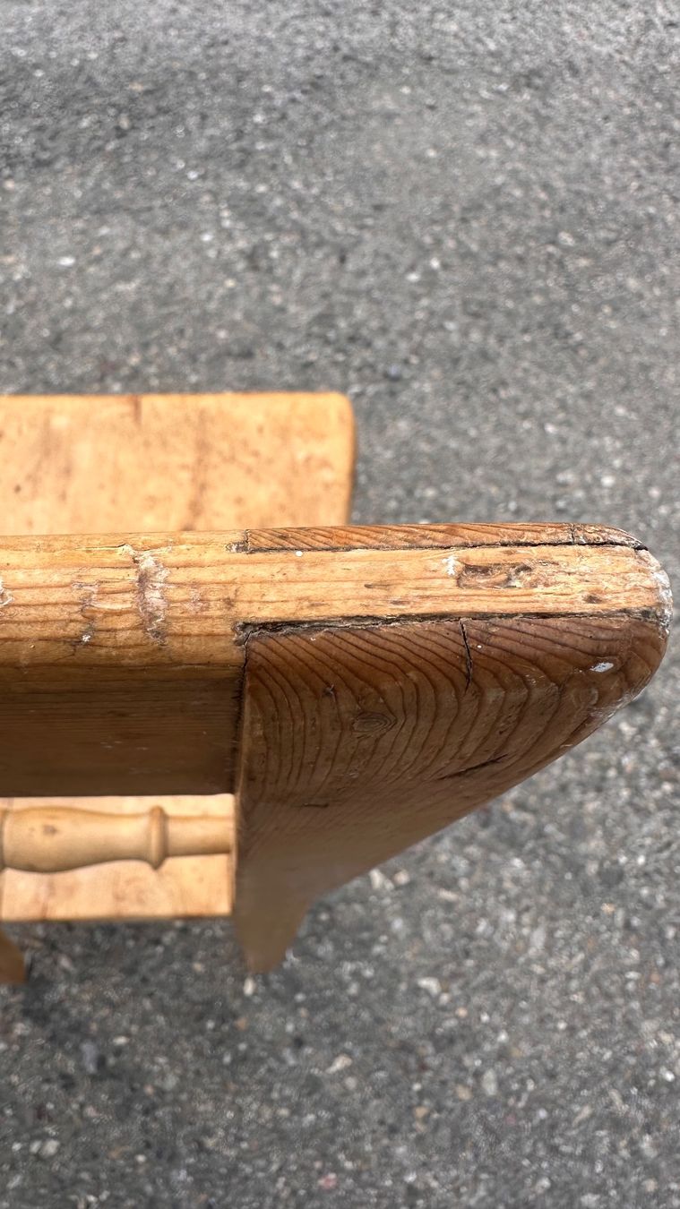 Sedie: 2x Holzstühle Vintage rustikall, unikat – Usato da Otelfingen venduto da Yossi-68 4