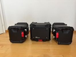 BMW Alukoffer und Topcase für R 1300 GS Adventure, neuwertig