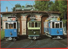 ZÜRICH Städtische Strassenbahn - Tram No. 12, 5 u. 11