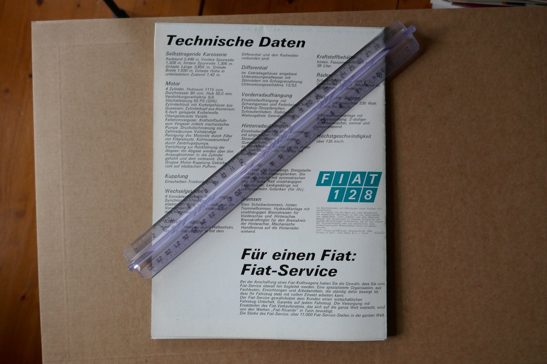 Fiat Documenti: Originalprospekt Fiat  128 – Usato da Madiswil venduto da ML911 5