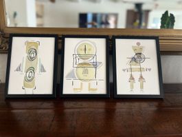 Originales, signiert, gerahmtes Aquarellbild, Kunst, unikat!