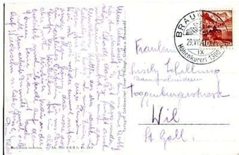 Ansichtskarten: Oberblegisee mit Glärnischgruppe – Gebraucht aus Ottikon b.Kemptth. von Neptun1974 1