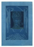 Ernst Fuchs (1930-2015) - Sphinx in Pharao, 1967 - Radierung