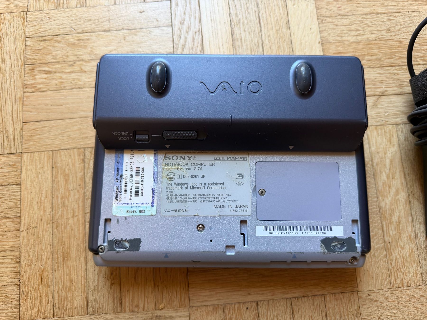 Vaio Notebook: Sony Vaio PCG-U1 Subnotebook – Usato da Adliswil venduto da synchrot 3