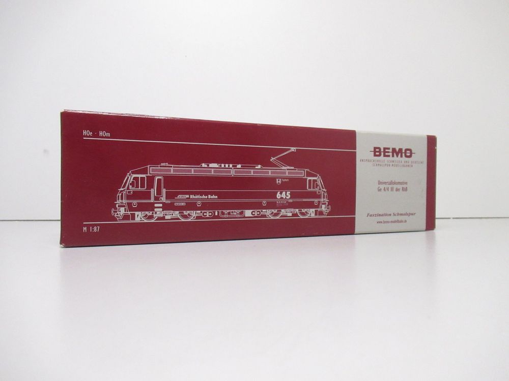 Bemo Modelleisenbahnen: Bemo 1259 313 Ge 4/4 "28. Mai" der MOB DC/GS Digital H0m – Gebraucht aus Basel von mhmarken 7
