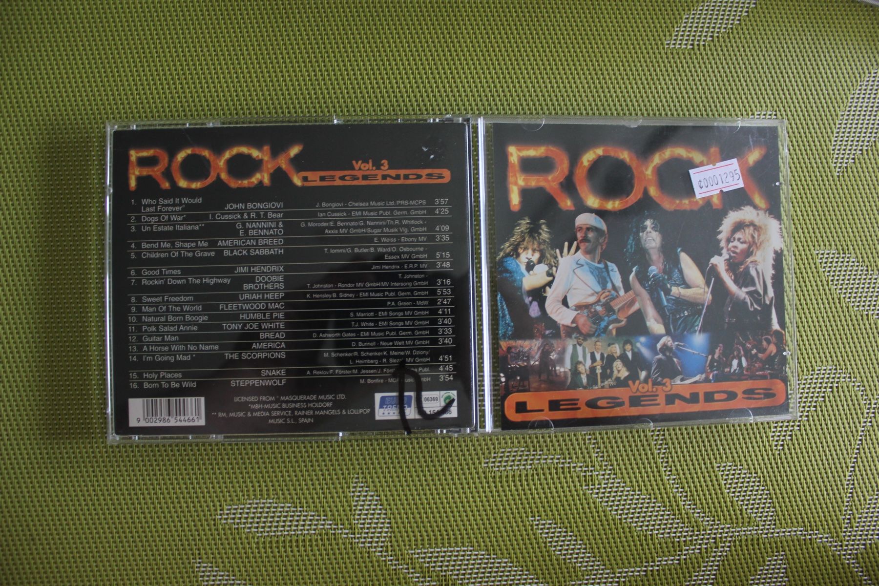 CD: Rock Vol 3 Legends  CD ( 1295) – Usato da Geroldswil venduto da CD-Verkauf-2022
